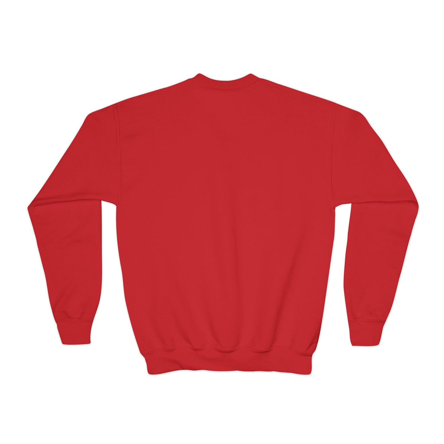 Youth Crewneck Sweatshirt - Cozy Buffalo Hot Cocoa Graphic with Whipped Cream & Stars