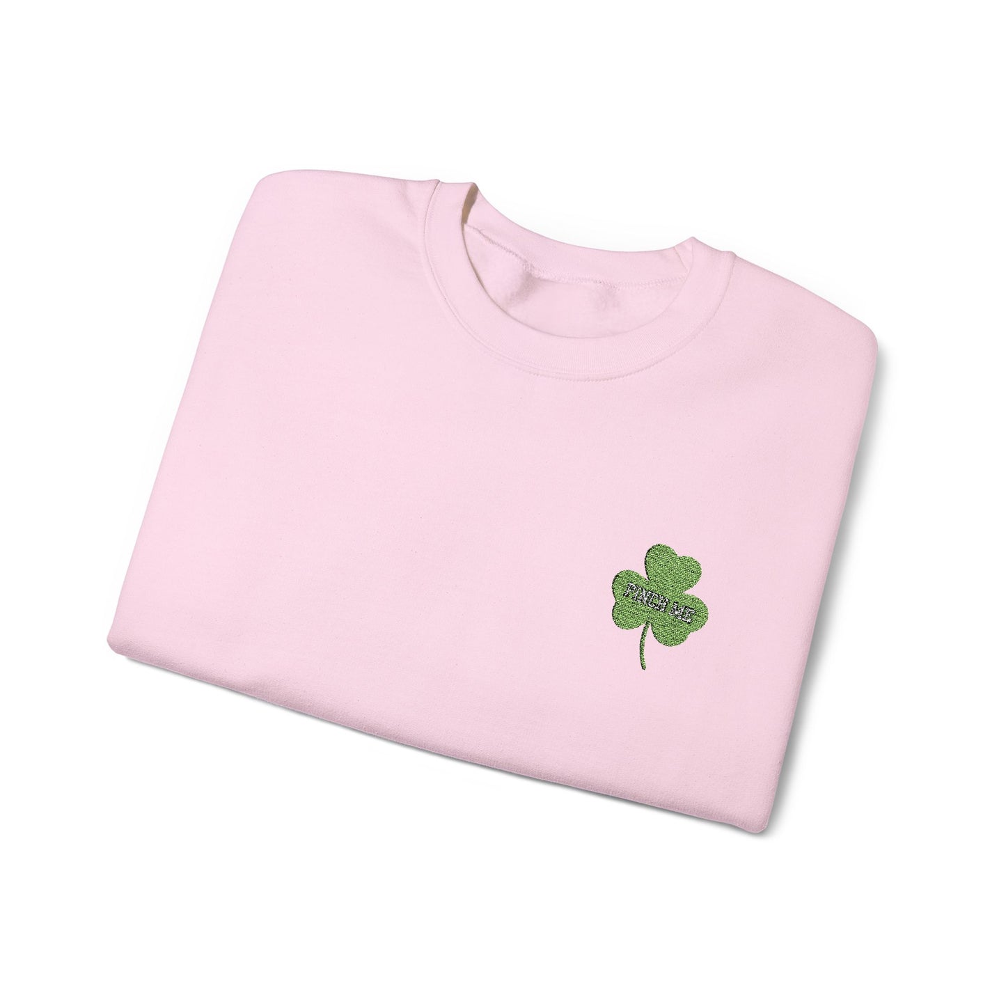 Embroidered Pinch Me Shamrock Unisex Heavy Blend™ Crewneck Sweatshirt