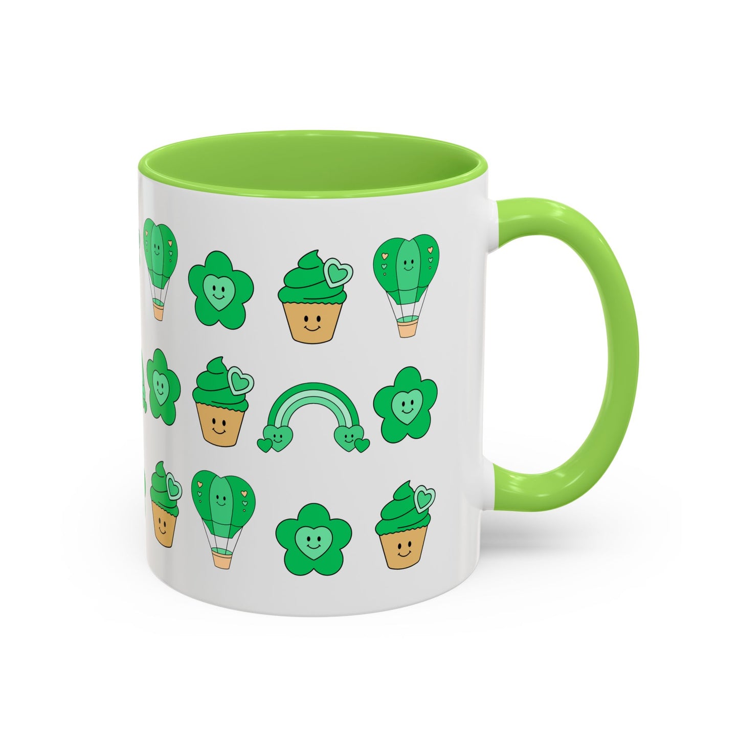 Cutesy St. Patrick's Day Coquette Colorful Mugs (11oz, 15oz)