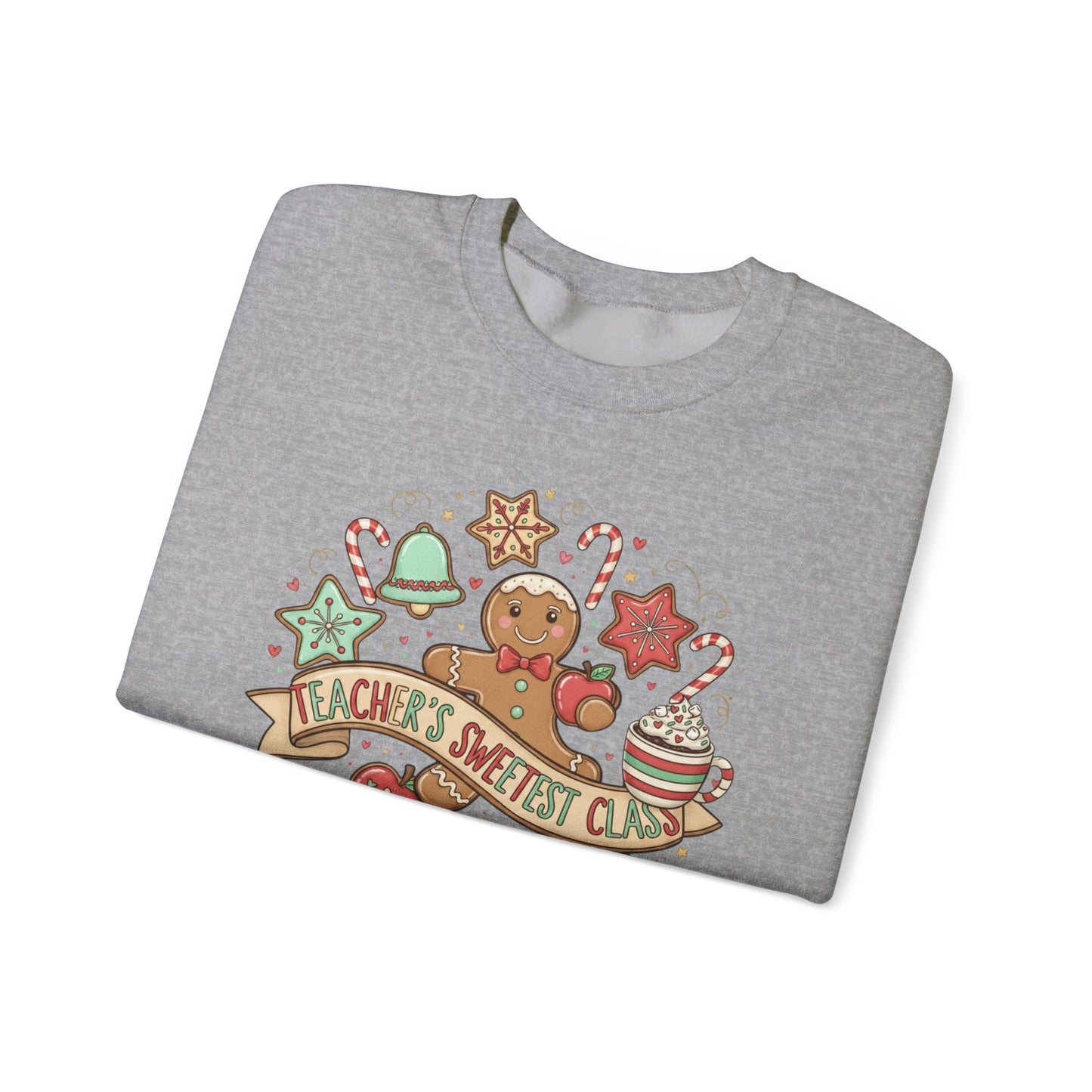 Holiday Baking Crewneck Sweatshirt — 'Baker’s Society' Gingerbread Cookie Design