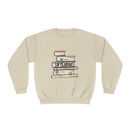 I Love Reading Stacked Books Unisex NuBlend® Crewneck Sweatshirt