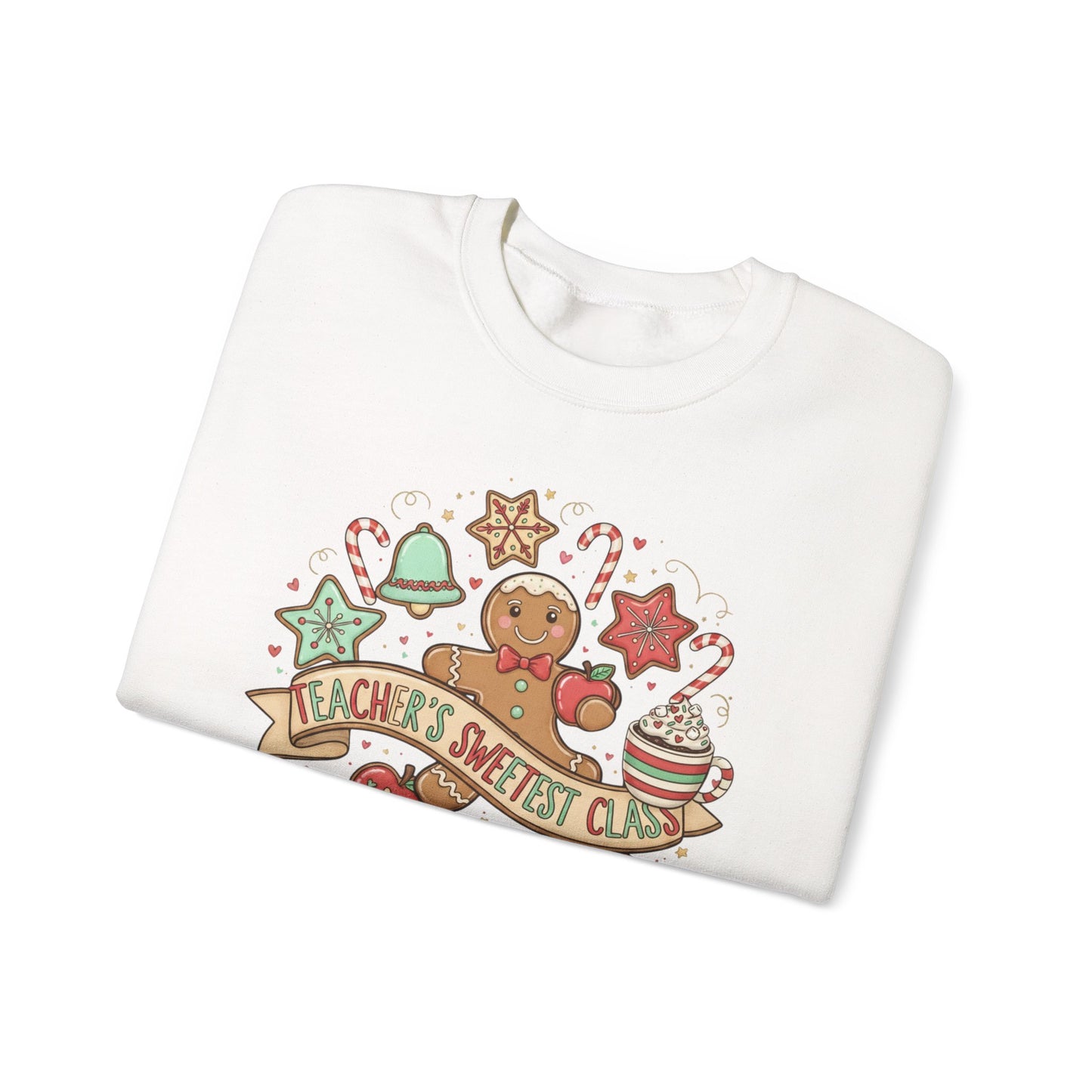 Holiday Baking Crewneck Sweatshirt — 'Baker’s Society' Gingerbread Cookie Design