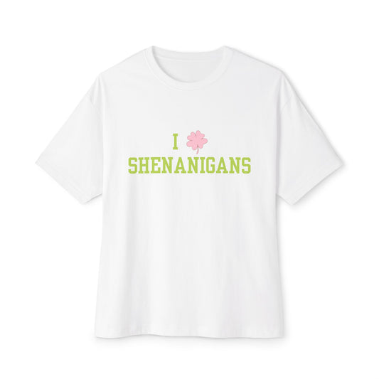 I <3 Shenanigans Unisex Oversized Boxy Tee