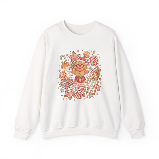 Holiday Candy Cookie Sweatshirt — Cute Baker Gingerbread Cookie Teacher Crewneck