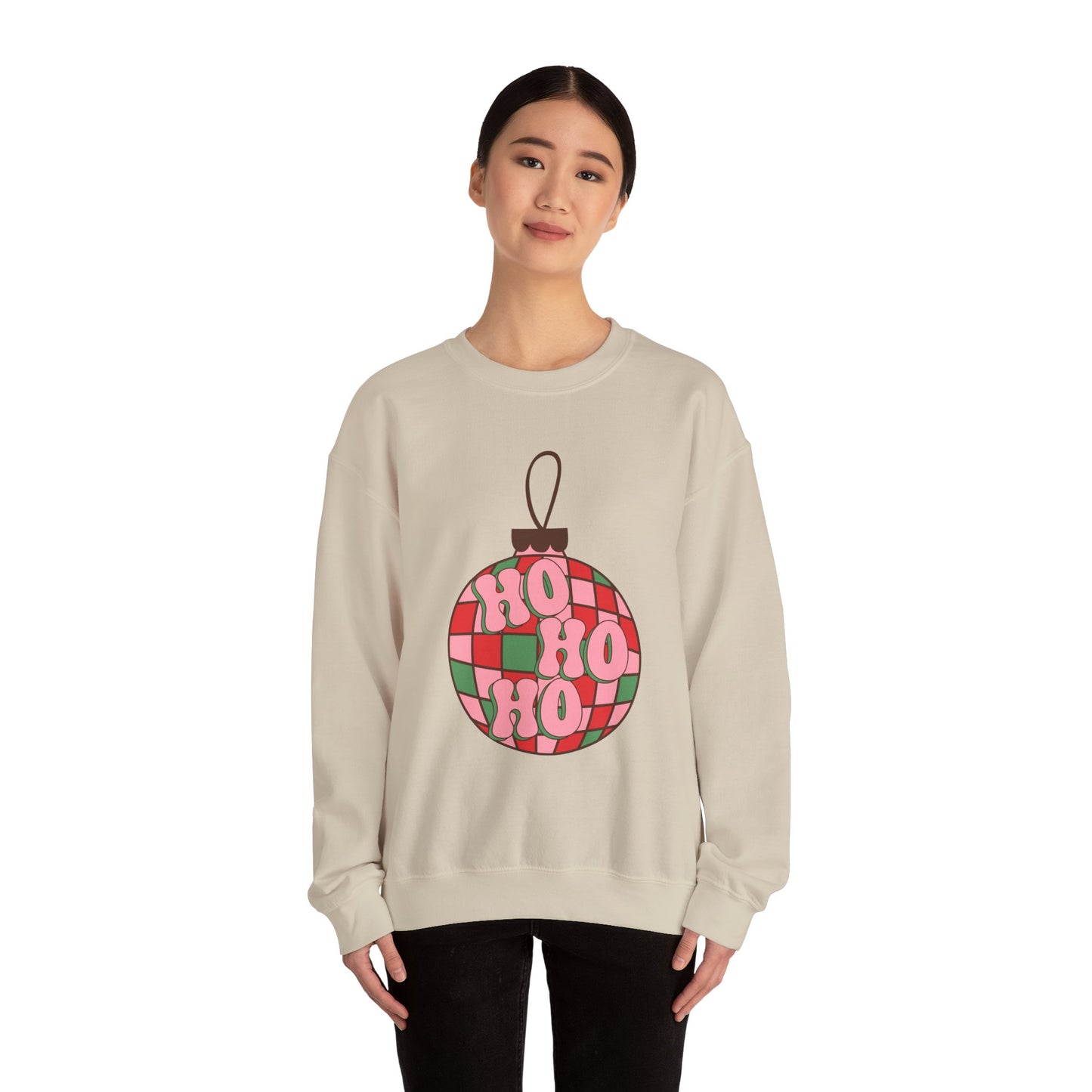 Ho Ho Ho Ornament Unisex Heavy Blend™ Crewneck Sweatshirt