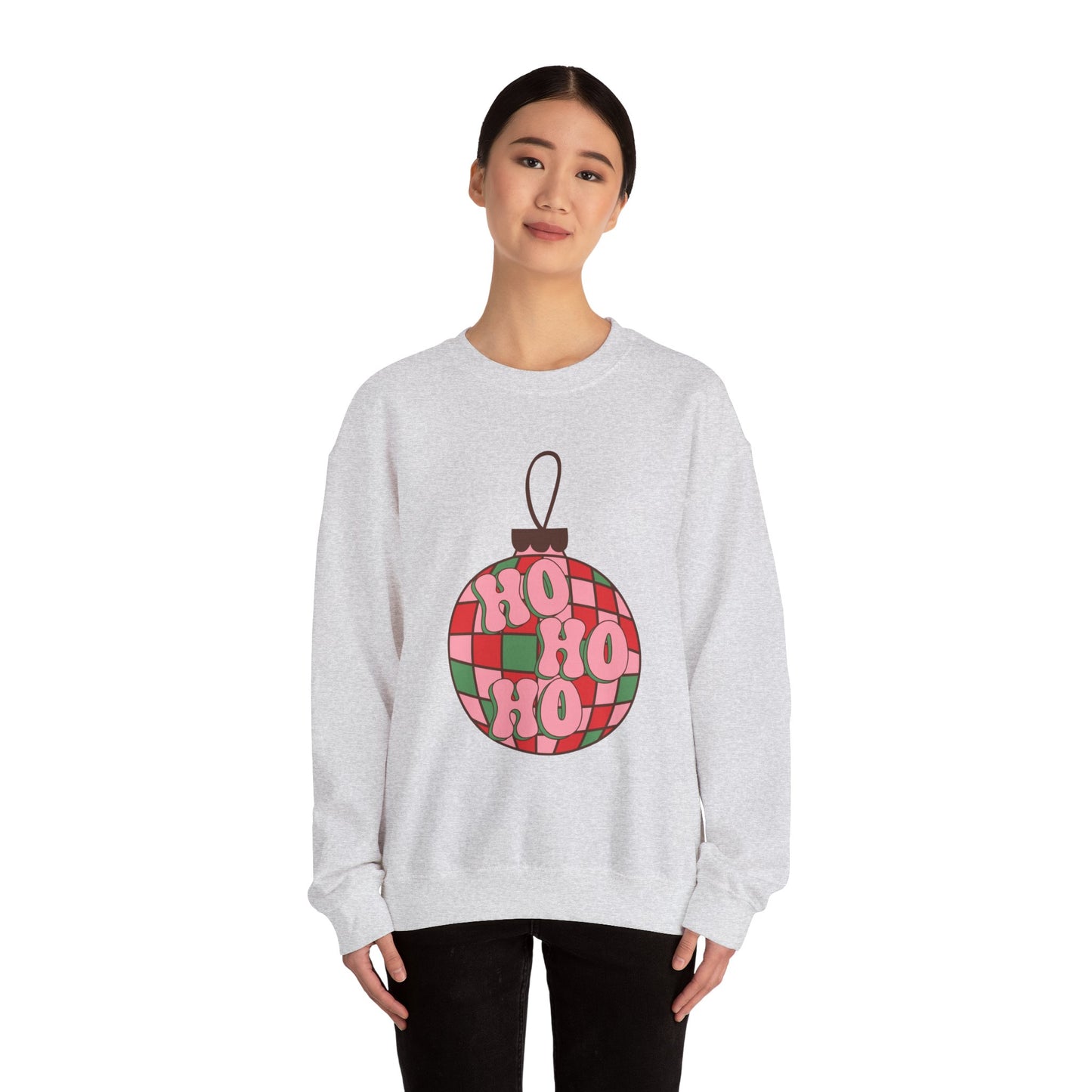 Ho Ho Ho Ornament Unisex Heavy Blend™ Crewneck Sweatshirt