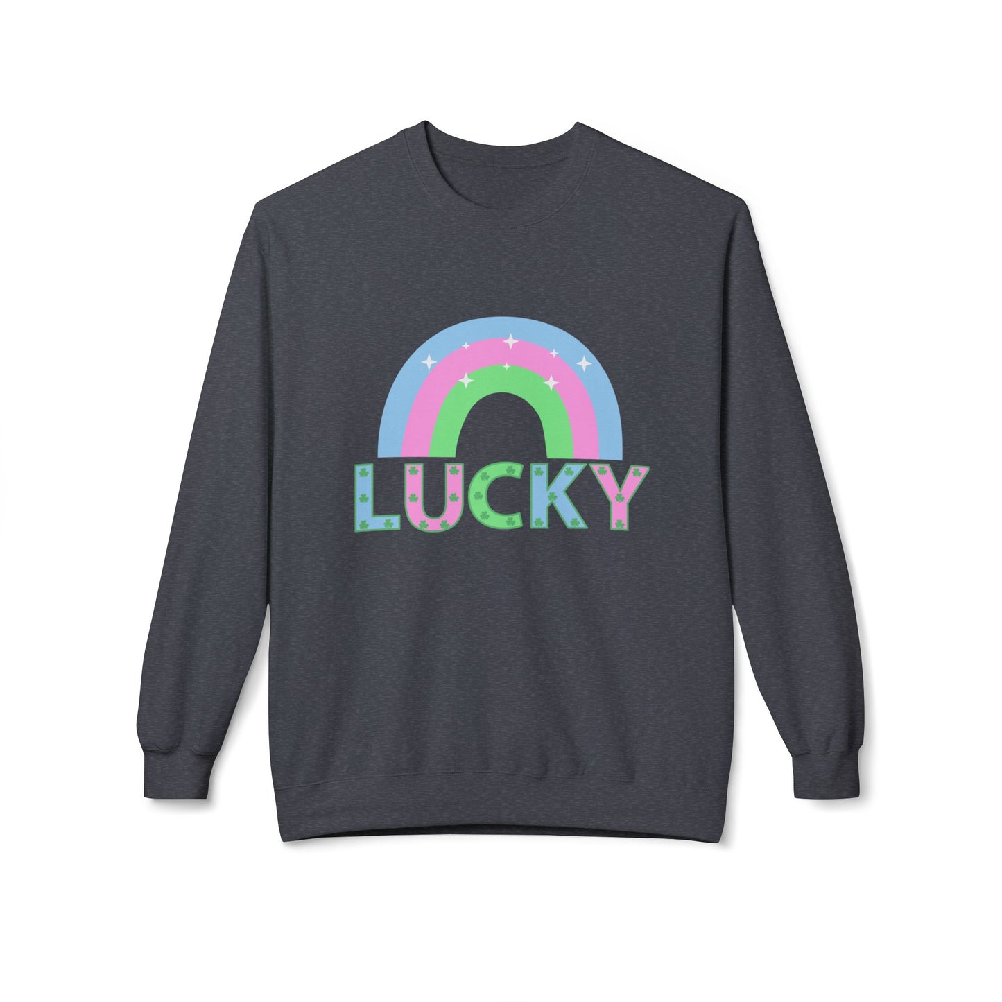 Lucky Unisex Midweight Softstyle Fleece Crewneck Sweatshirt