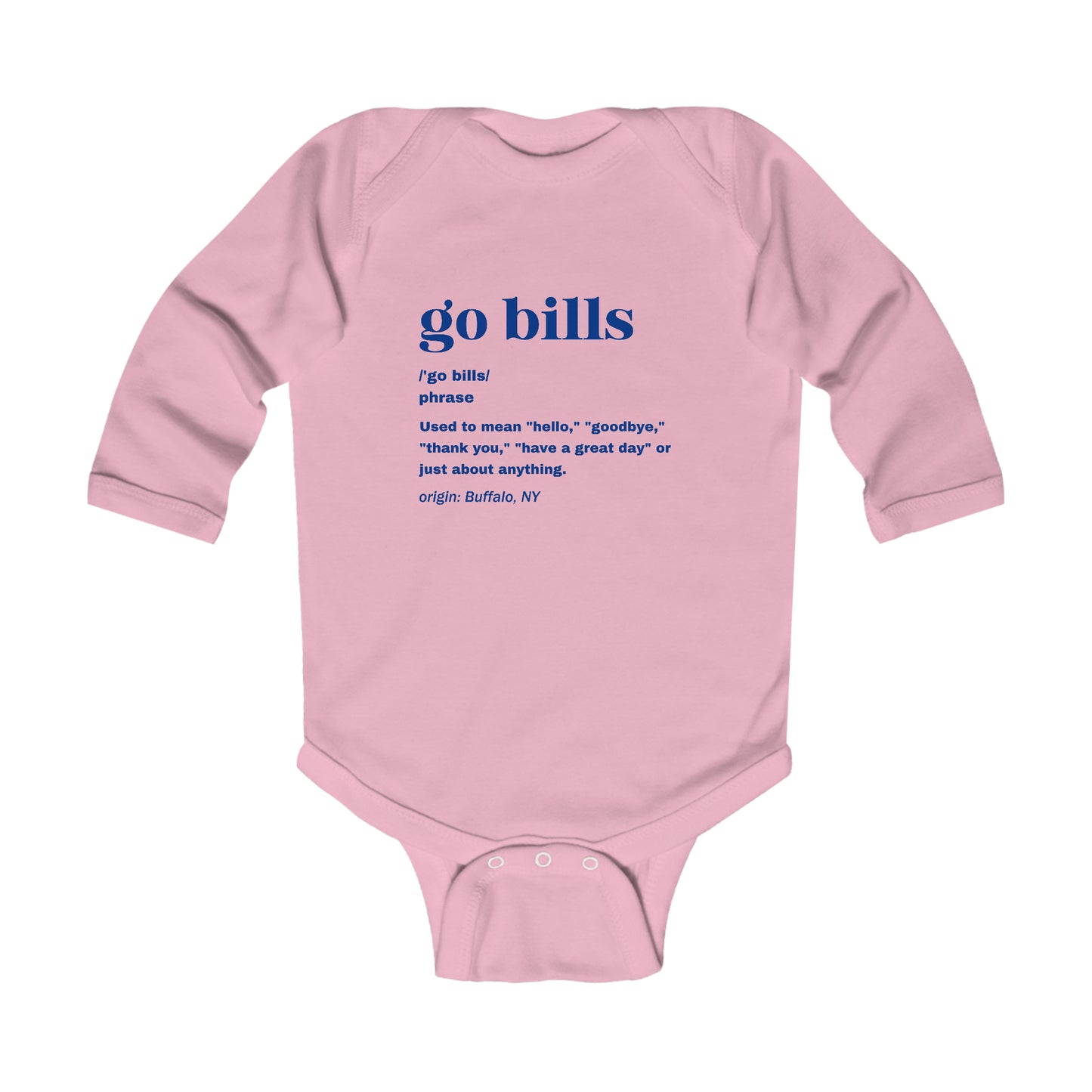 Go Bills Definition Infant Long Sleeve Bodysuit