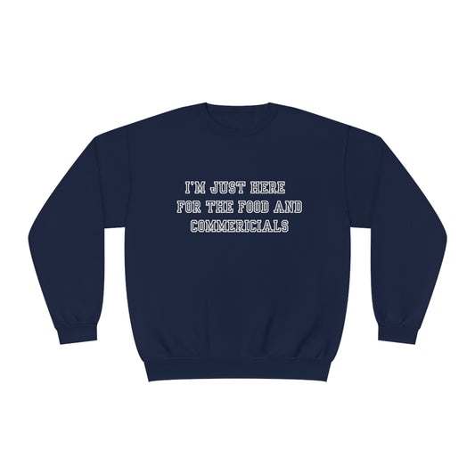 Food and Commericials White Unisex NuBlend® Crewneck Sweatshirt
