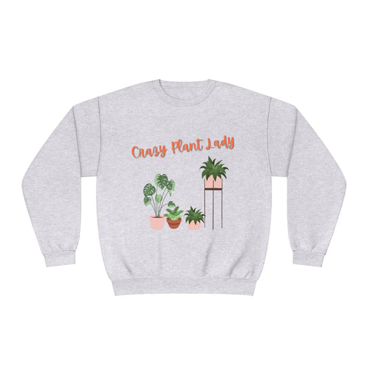 Crazy Plant Lady Standing Plants Unisex NuBlend® Crewneck Sweatshirt