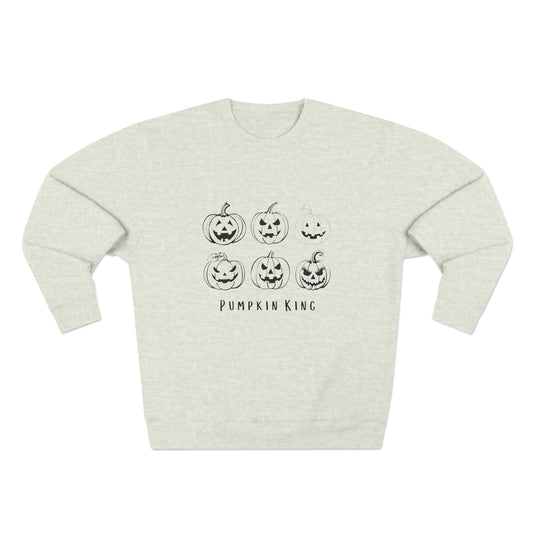Pumpkin King Unisex Premium Crewneck Sweatshirt