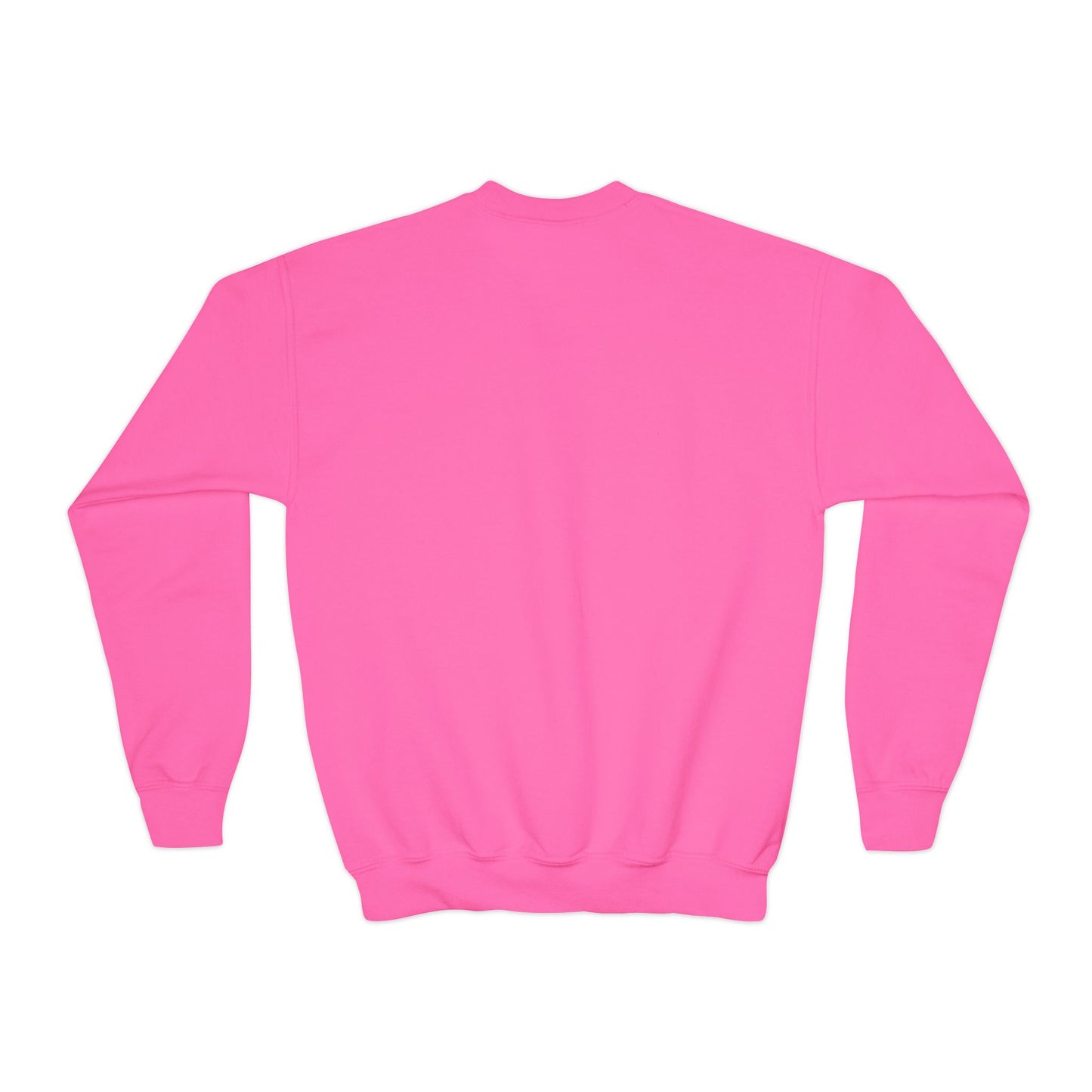 Youth Crewneck Sweatshirt - Cozy Buffalo Hot Cocoa Graphic with Whipped Cream & Stars