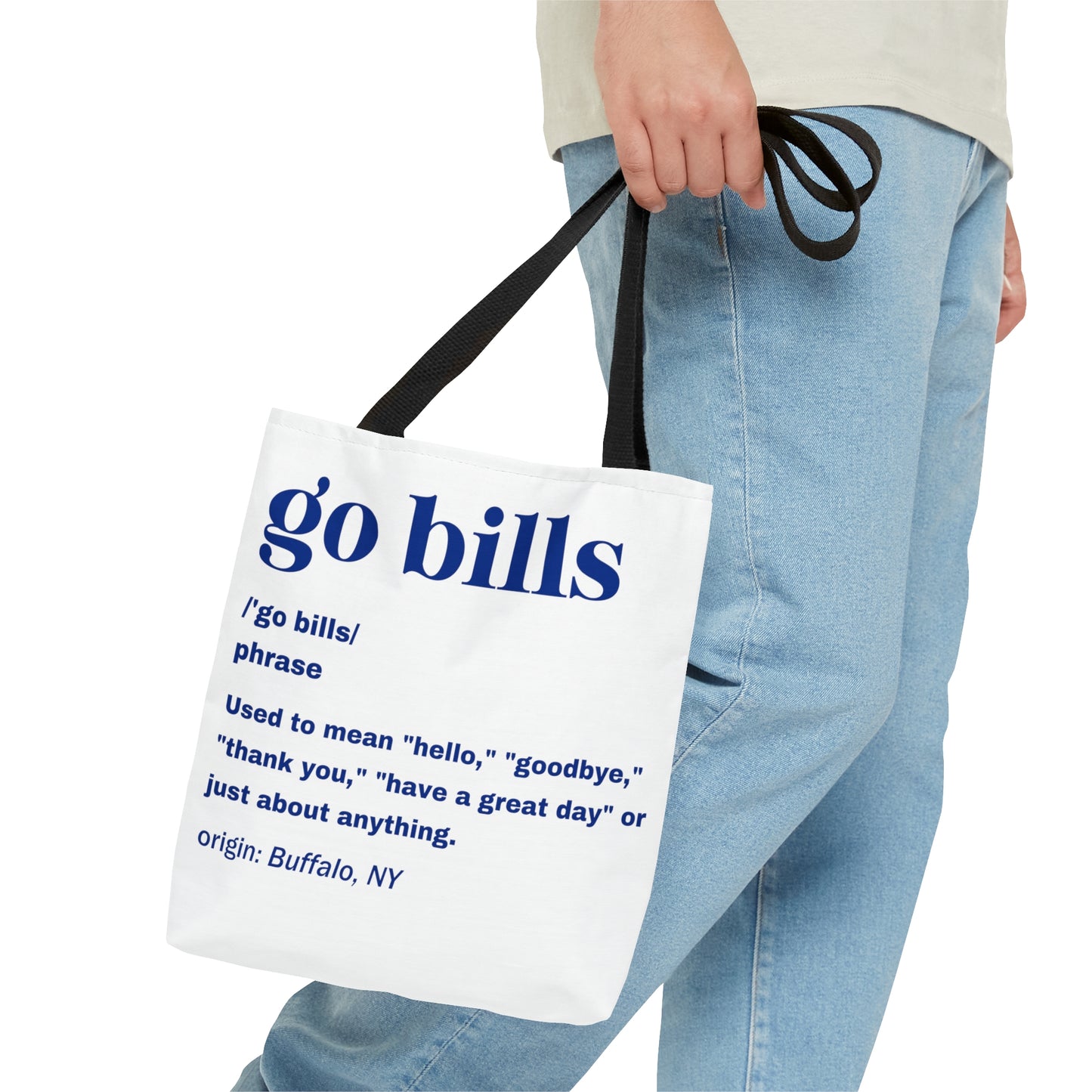 Go Bills Definition Blue Tote Bag (AOP)