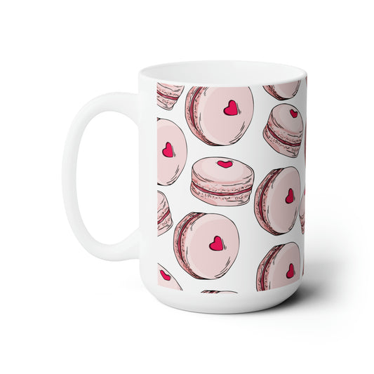 Valentine Macarons Ceramic Mug 15oz