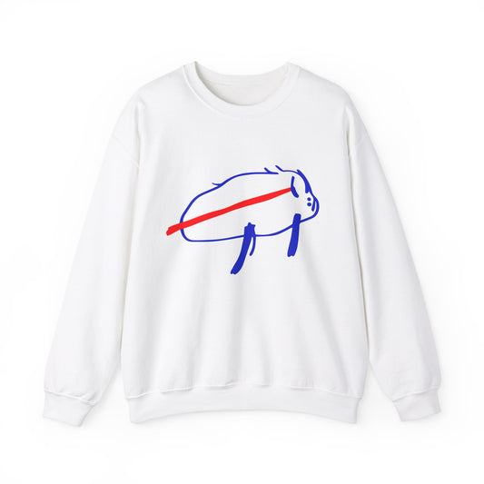 Josh Allen Drawing Unisex Heavy Blend™ Crewneck Sweatshirt