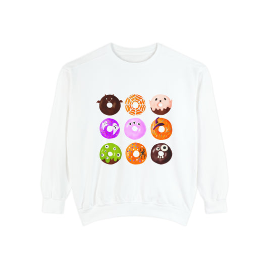 Halloween Donuts Unisex Garment-Dyed Sweatshirt