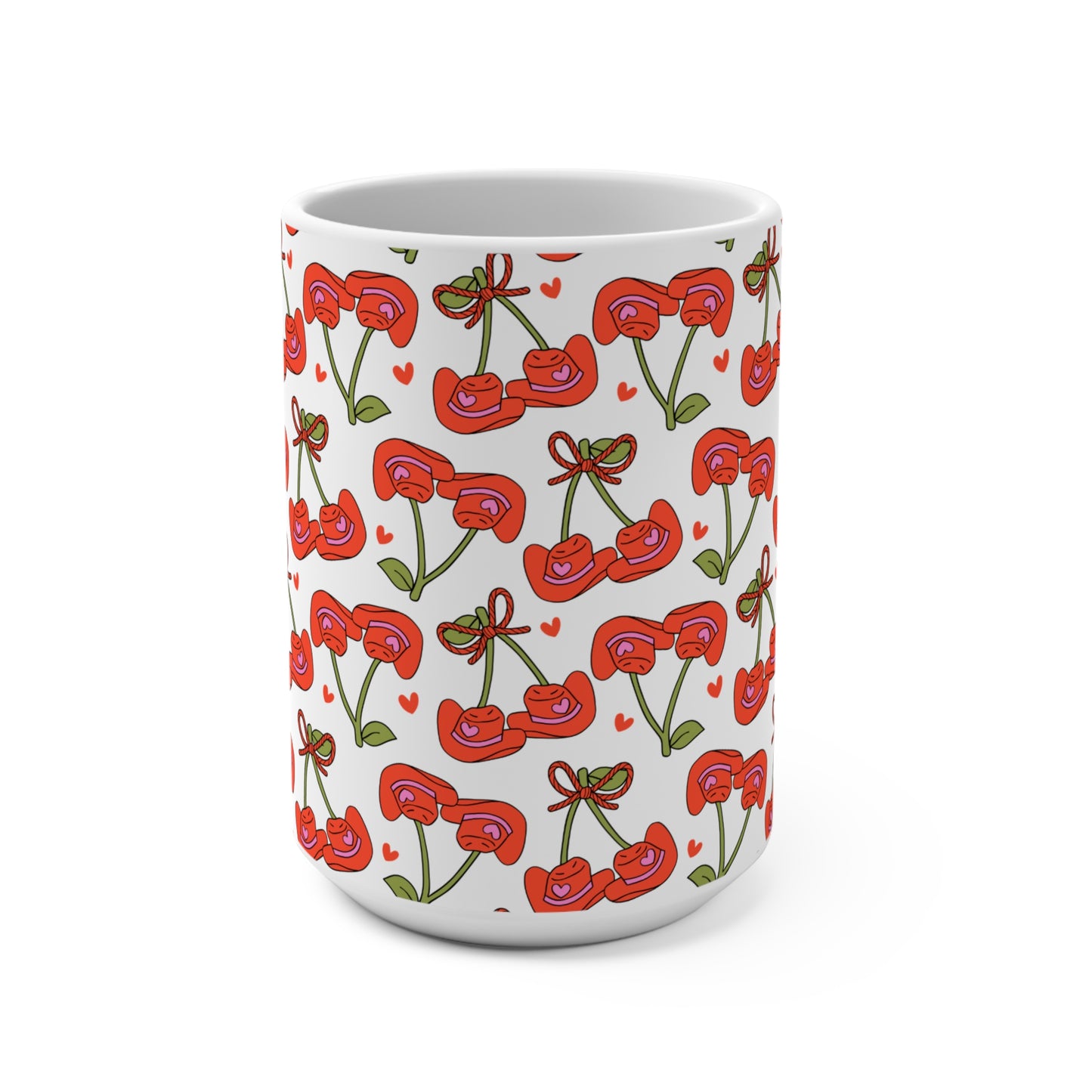 Cowboy Hat Cherries Mug 15oz