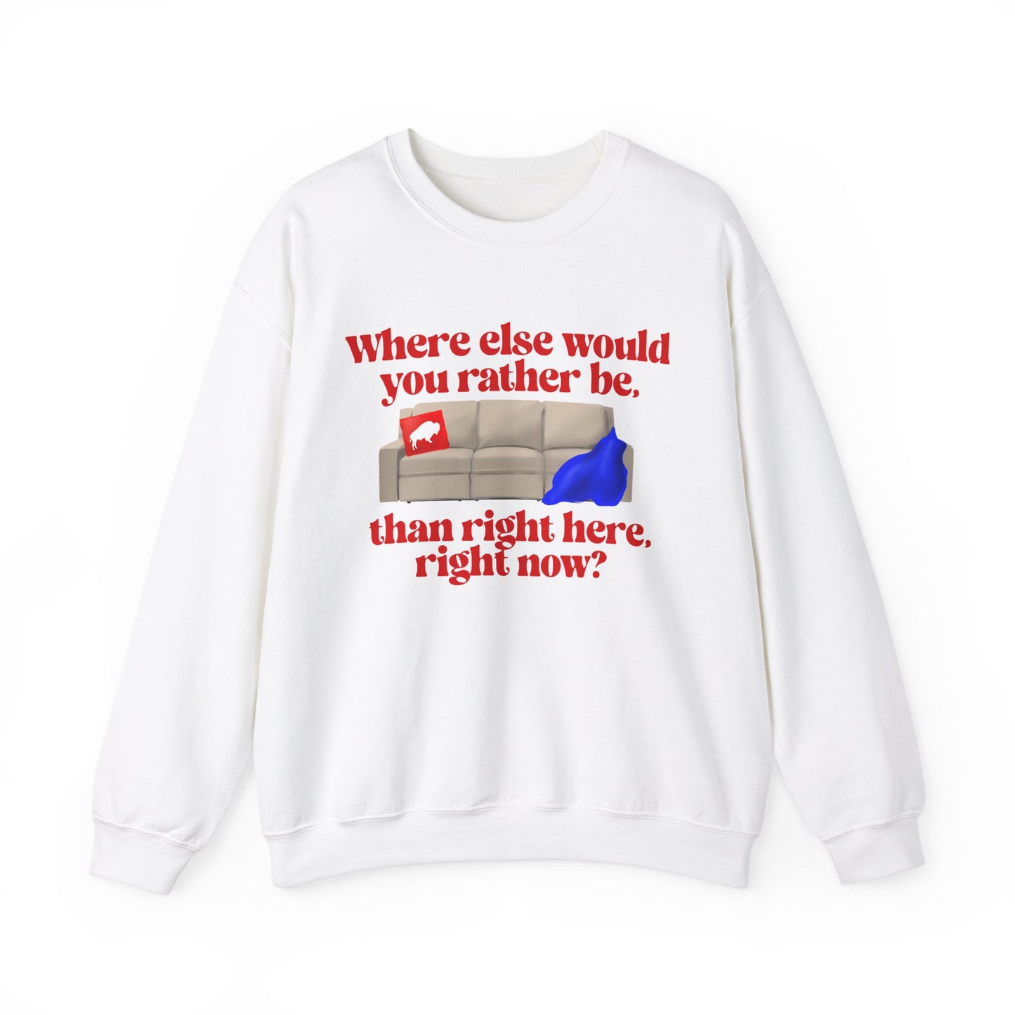 Where else would you rather be? Unisex Heavy Blend™ Crewneck Sweatshirt