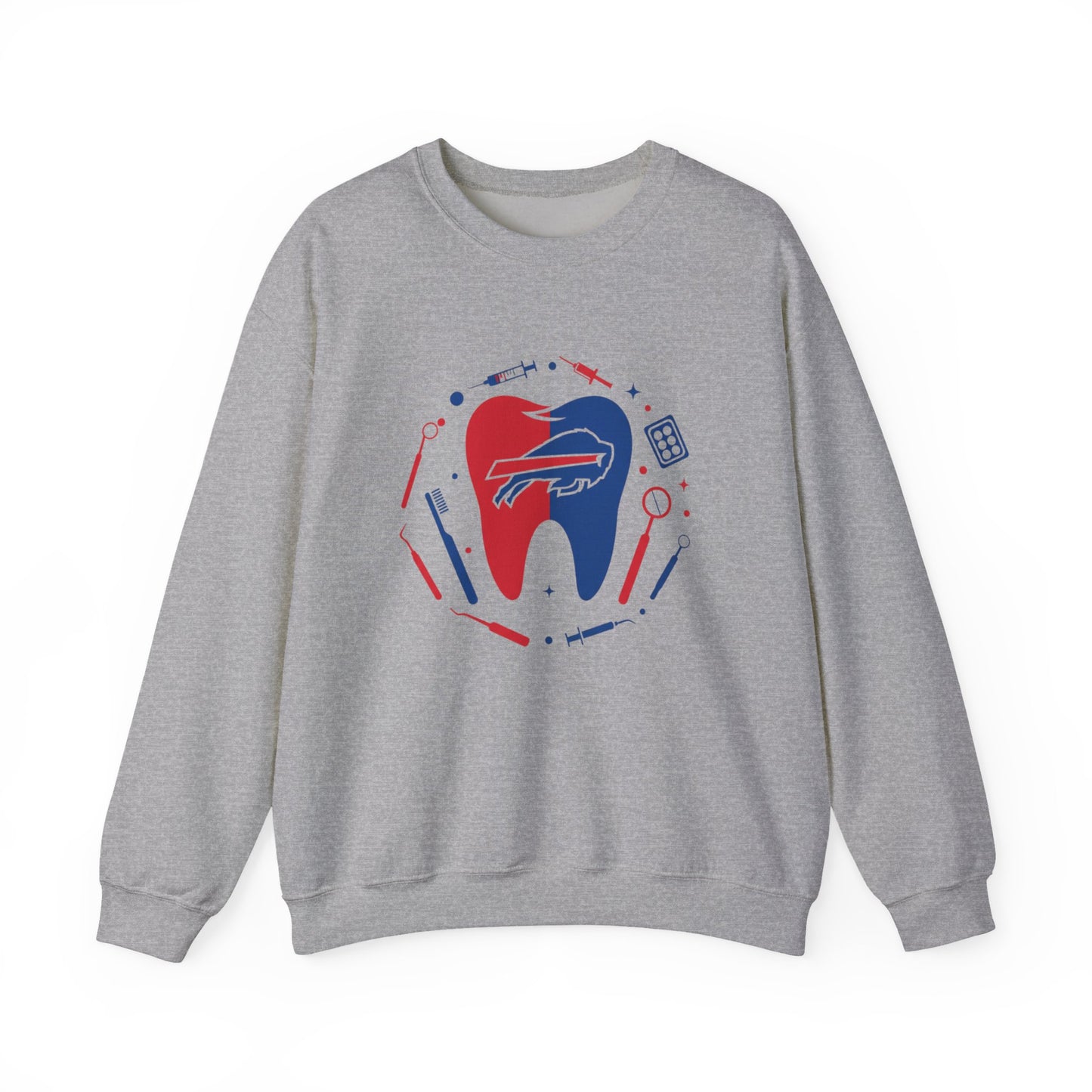 Dental / Dentist / Hygienist Buffalo Tooth Crewneck Sweatshirt – Dentist & Buffalo Fan Pullover