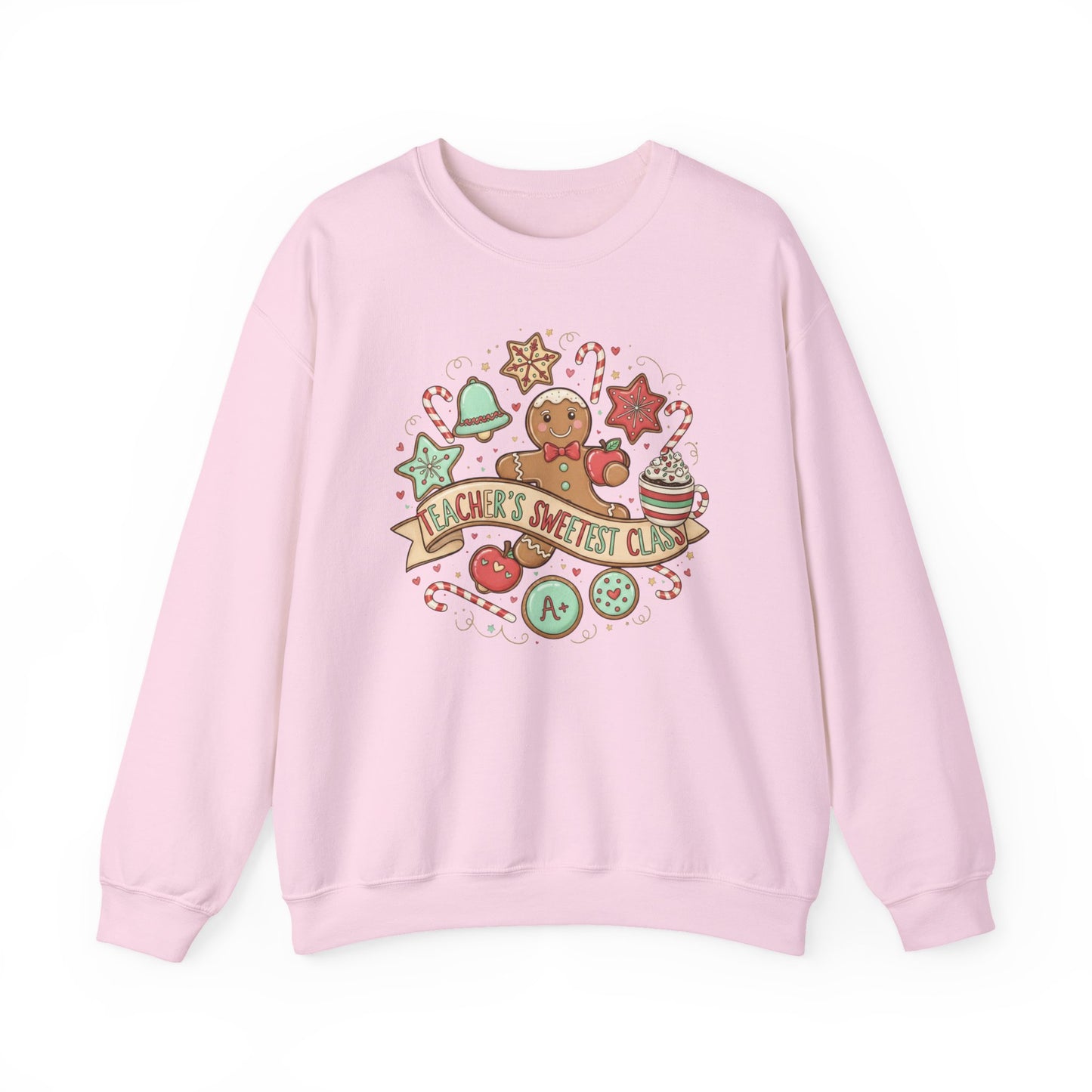 Holiday Baking Crewneck Sweatshirt — 'Baker’s Society' Gingerbread Cookie Design