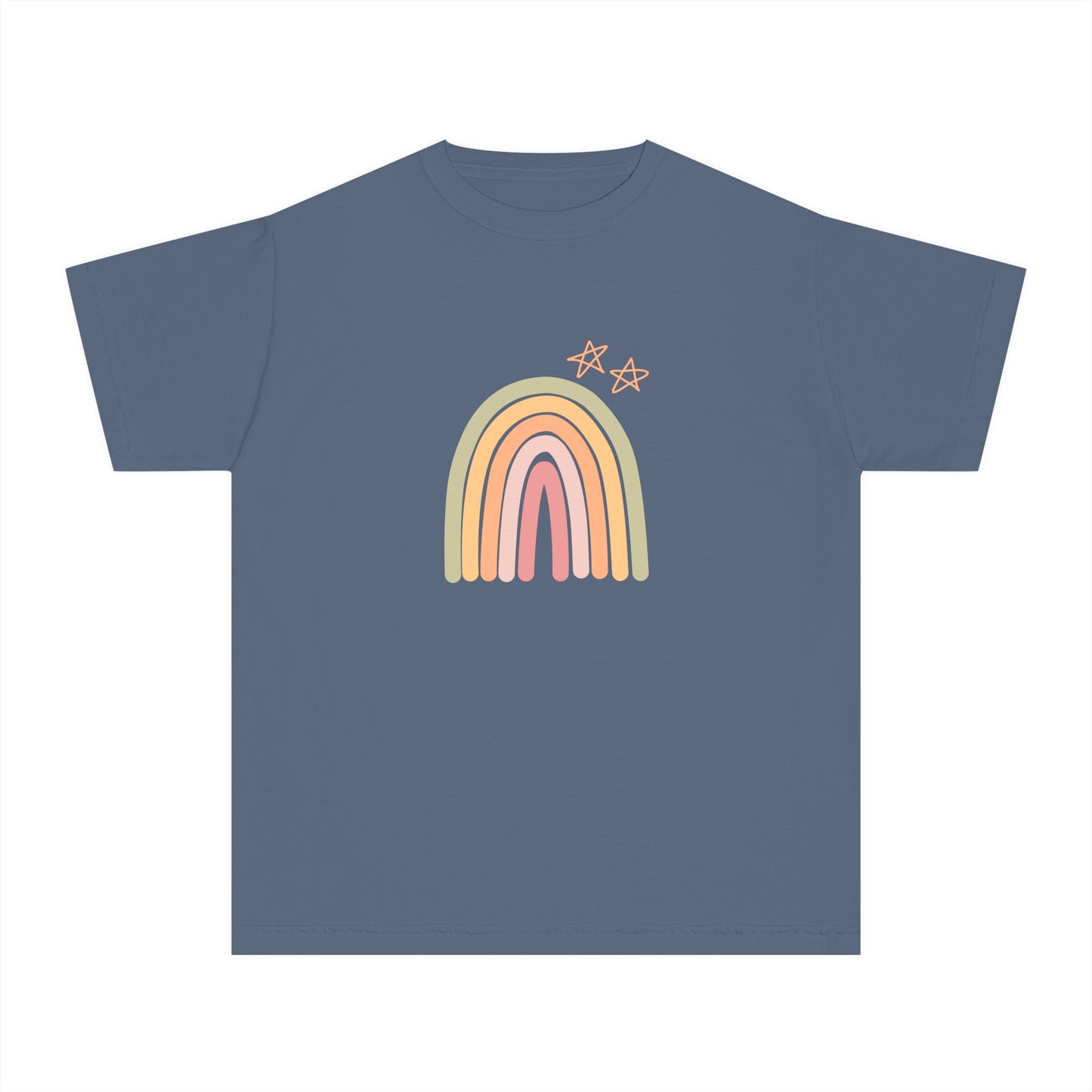 Rainbow and Stars Youth Midweight Tee