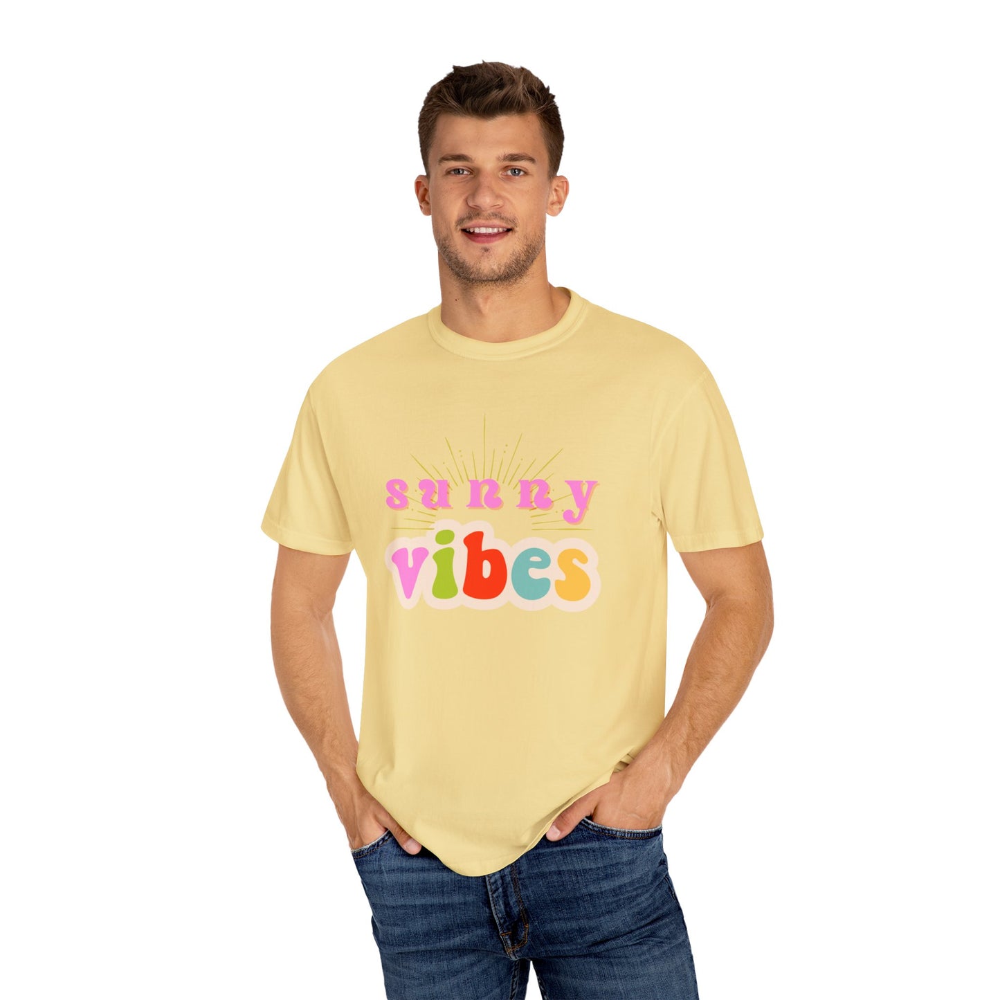 Sunny Vibes Unisex Garment-Dyed T-shirt