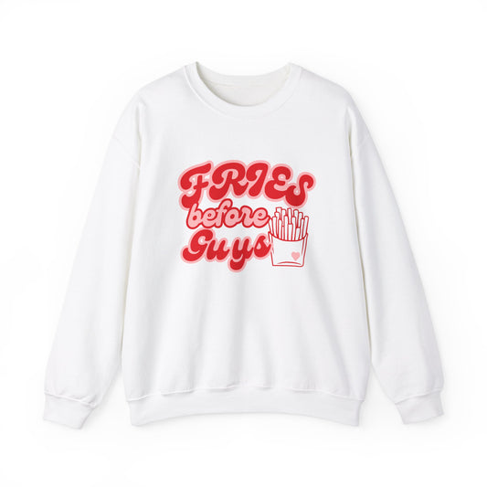 Fries Before Guys Unisex Heavy Blend™ Crewneck Sweatshirt