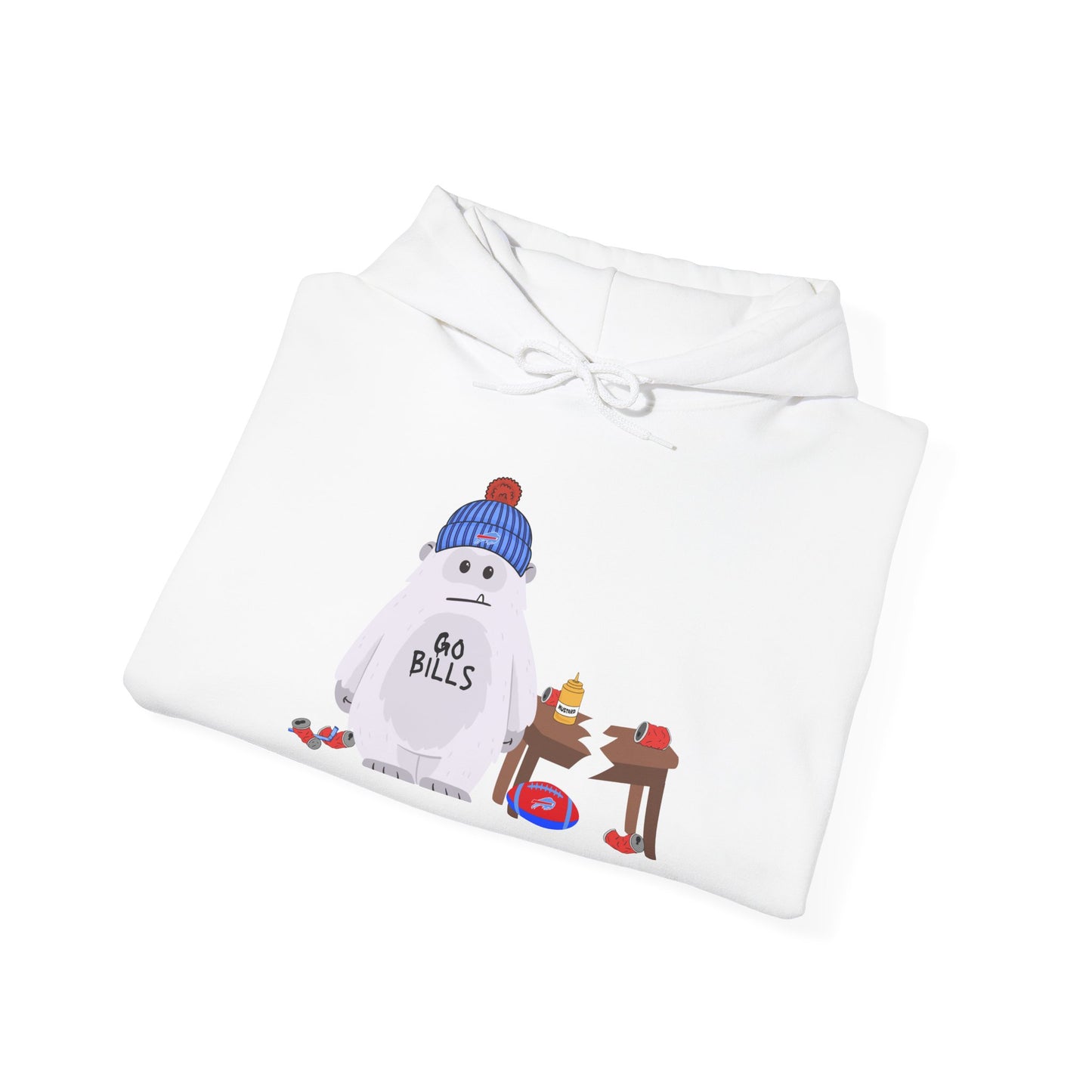 Snowman 'Buffalo Yeti' Holiday Hoodie — Cute Winter Sweatshirt