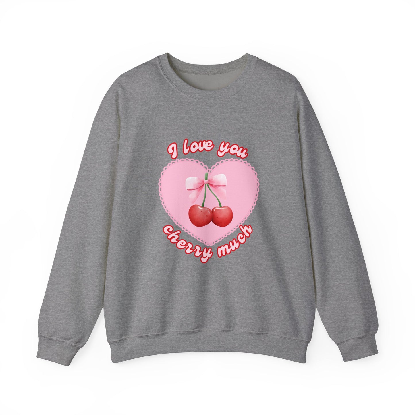 I Love You Cherry Much Unisex Heavy Blend™ Crewneck Sweatshirt