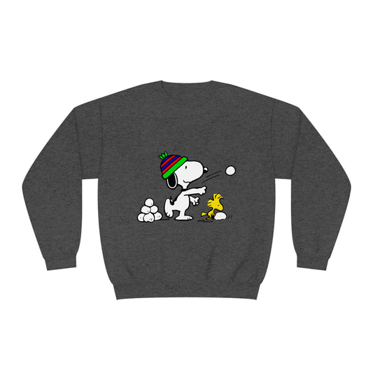 Snoopy Snowballs Unisex NuBlend® Crewneck Sweatshirt
