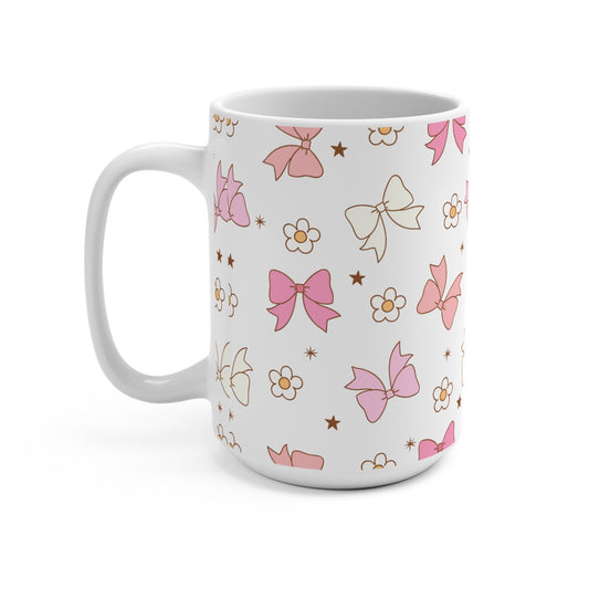 Bows and Flowers 15 oz Mug