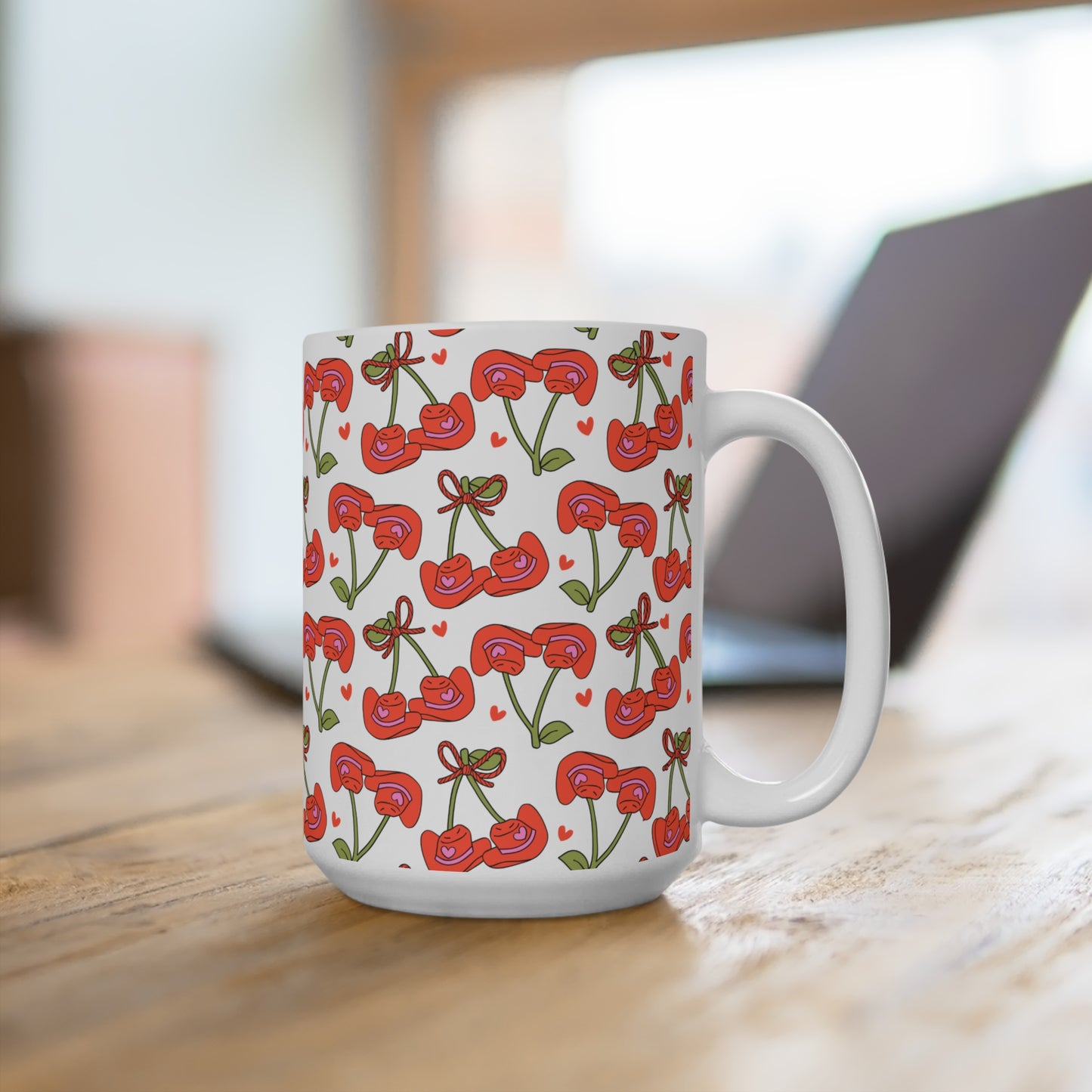 Cowboy Hat Cherries Mug 15oz