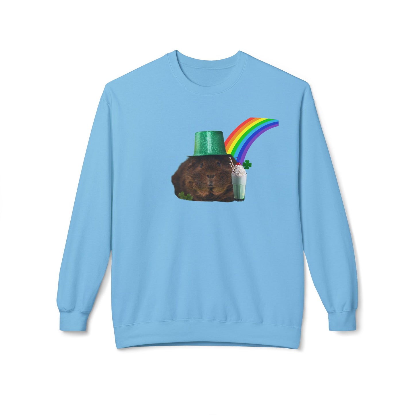 Leprechaun Guinea Pig Unisex Midweight Softstyle Fleece Crewneck Sweatshirt