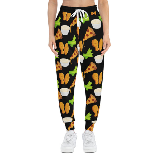 Pizza Wing Celery Bleu Cheese Athletic Joggers (AOP)