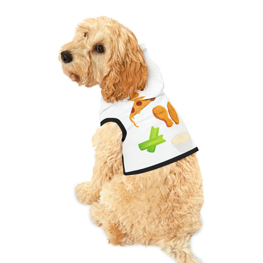 Pizza Wings Celery Bleu Cheese Pet Hoodie