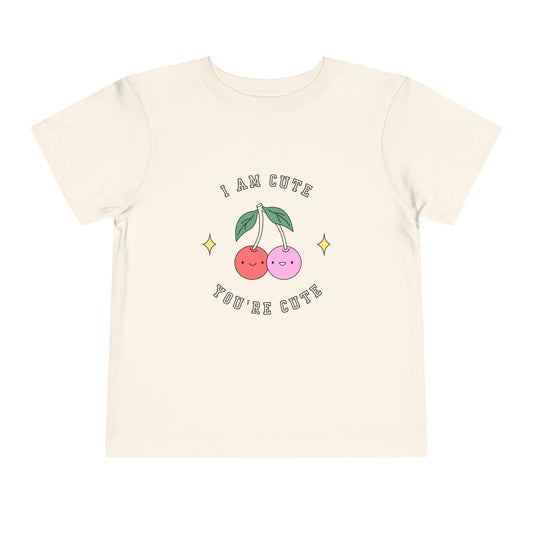 I'm Cute You're Cute Toddler Short Sleeve Tee