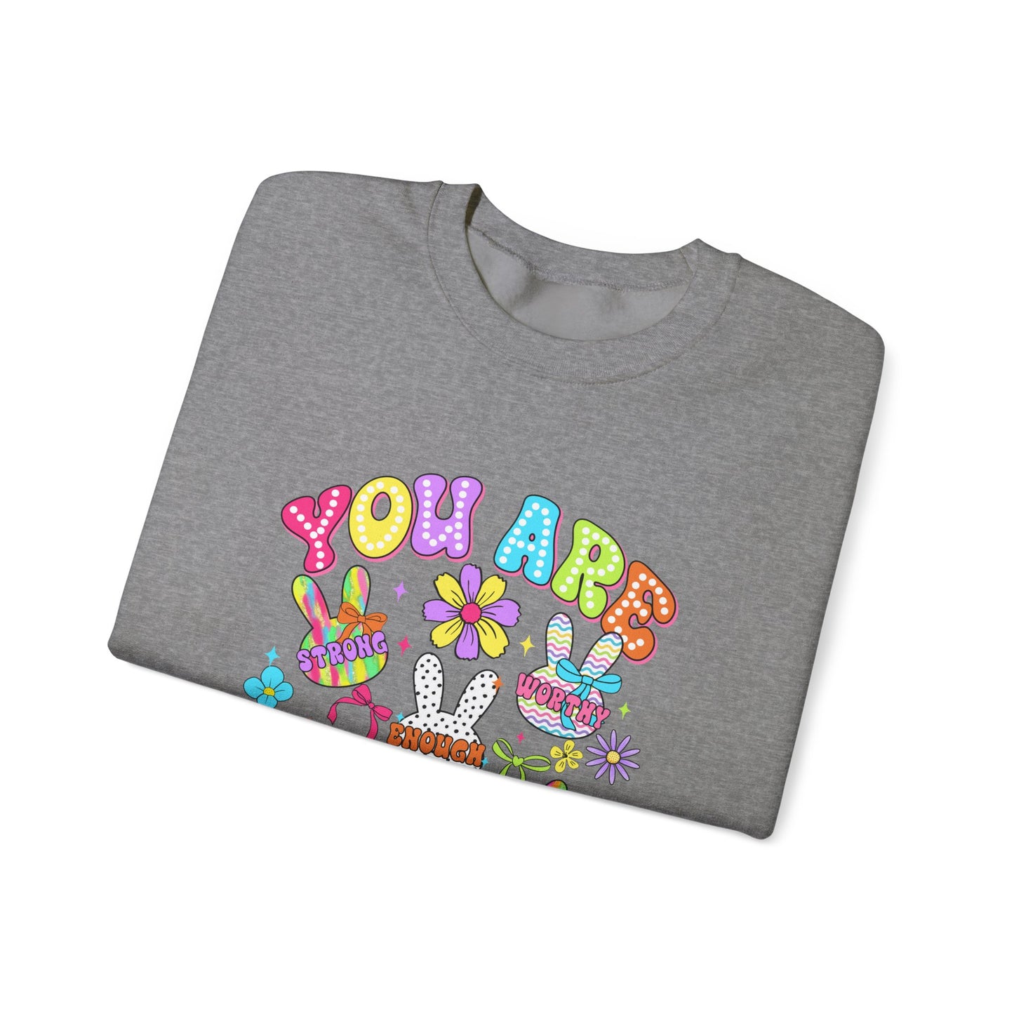 You Are Amazing Crewneck Sweatshirt - Colorful Unisex Heavy Blend™