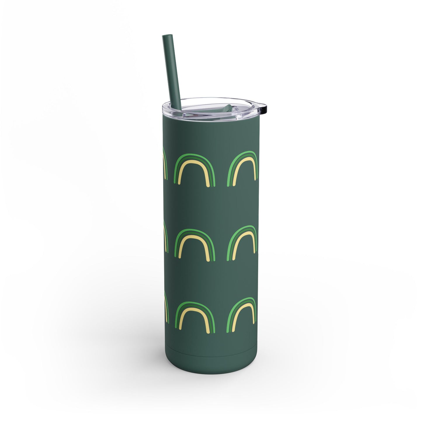 Green Rainbow Maars Maker Skinny Matte Tumbler, 20oz