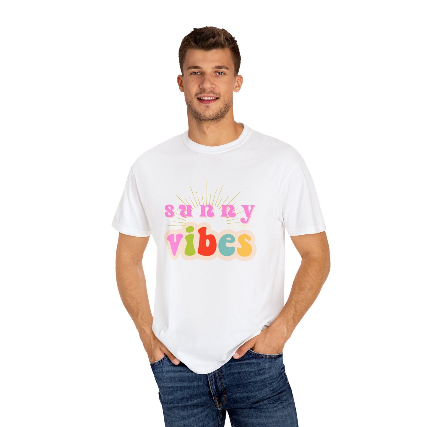 Sunny Vibes Unisex Garment-Dyed T-shirt