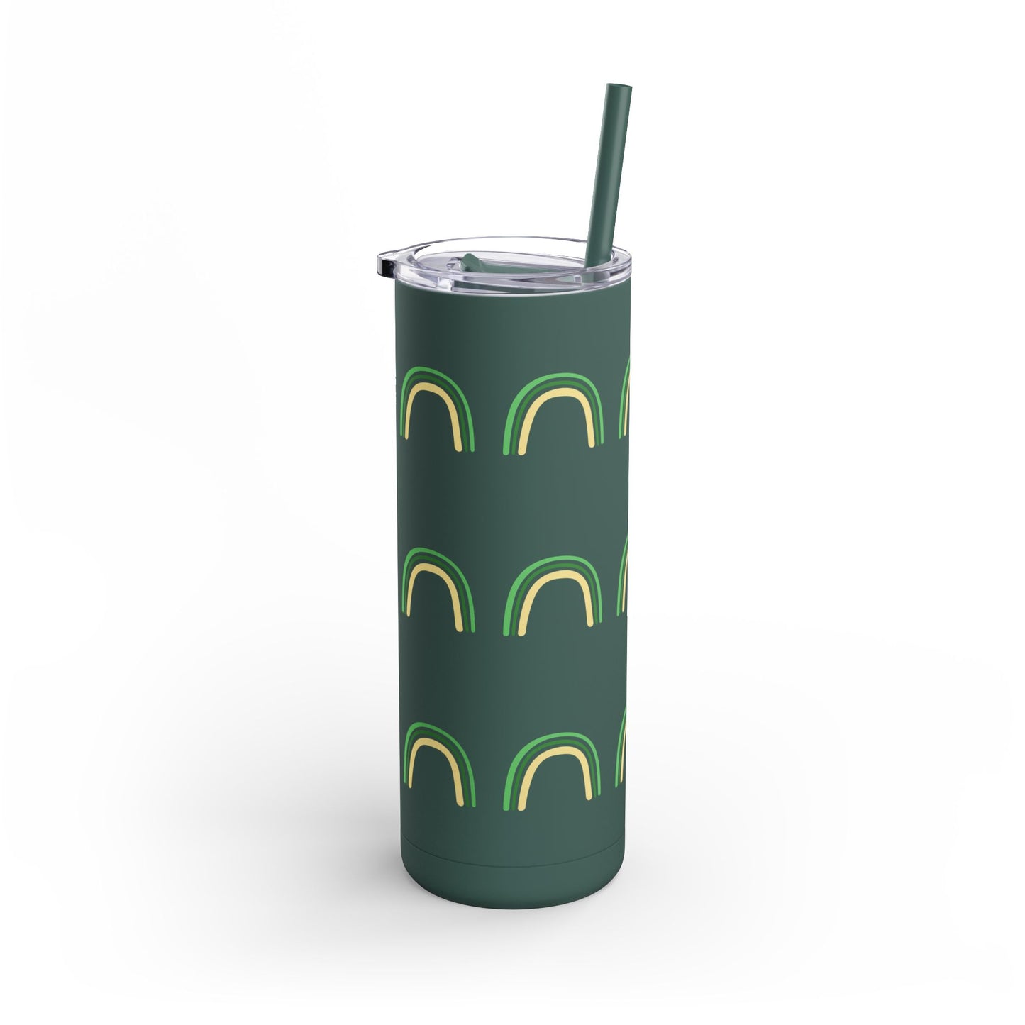 Green Rainbow Maars Maker Skinny Matte Tumbler, 20oz