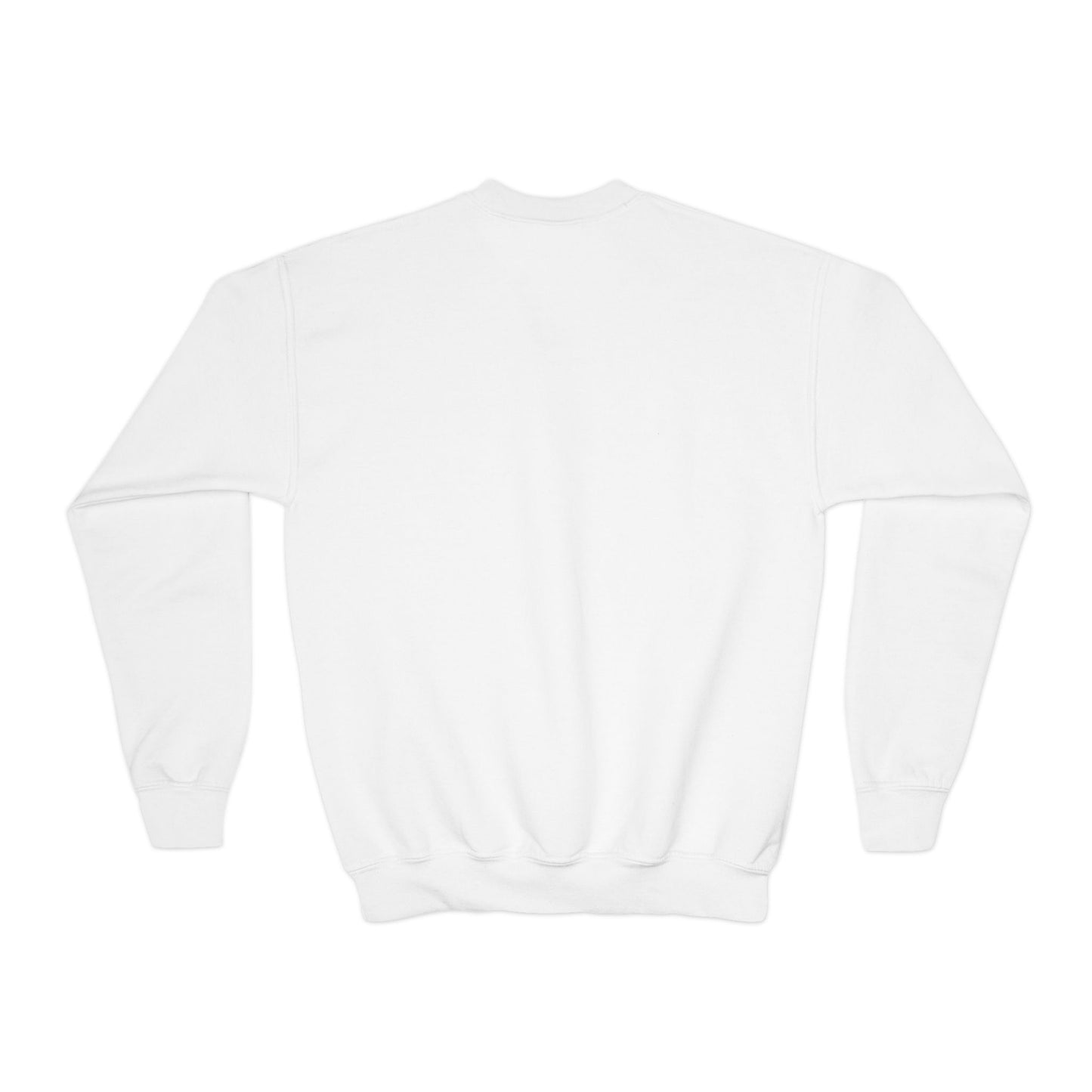 Youth Crewneck Sweatshirt - Cozy Buffalo Hot Cocoa Graphic with Whipped Cream & Stars