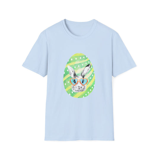Bunny with Glasses Unisex Softstyle T-Shirt