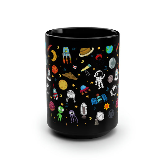 Everything Space Black Mug, 15oz