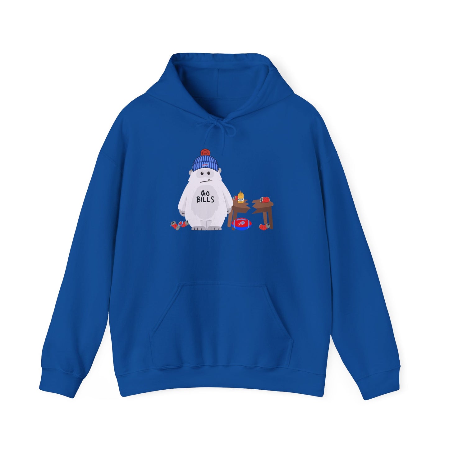 Snowman 'Buffalo Yeti' Holiday Hoodie — Cute Winter Sweatshirt
