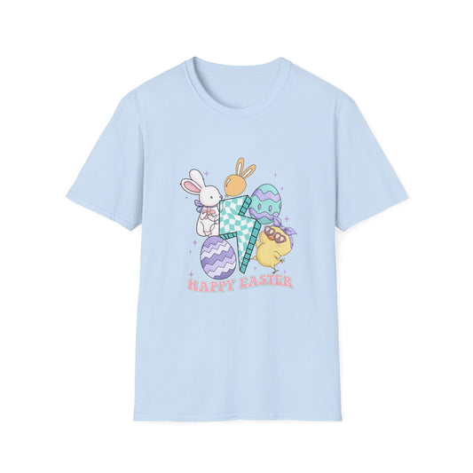 Happy Easter Retro Unisex Softstyle T-Shirt