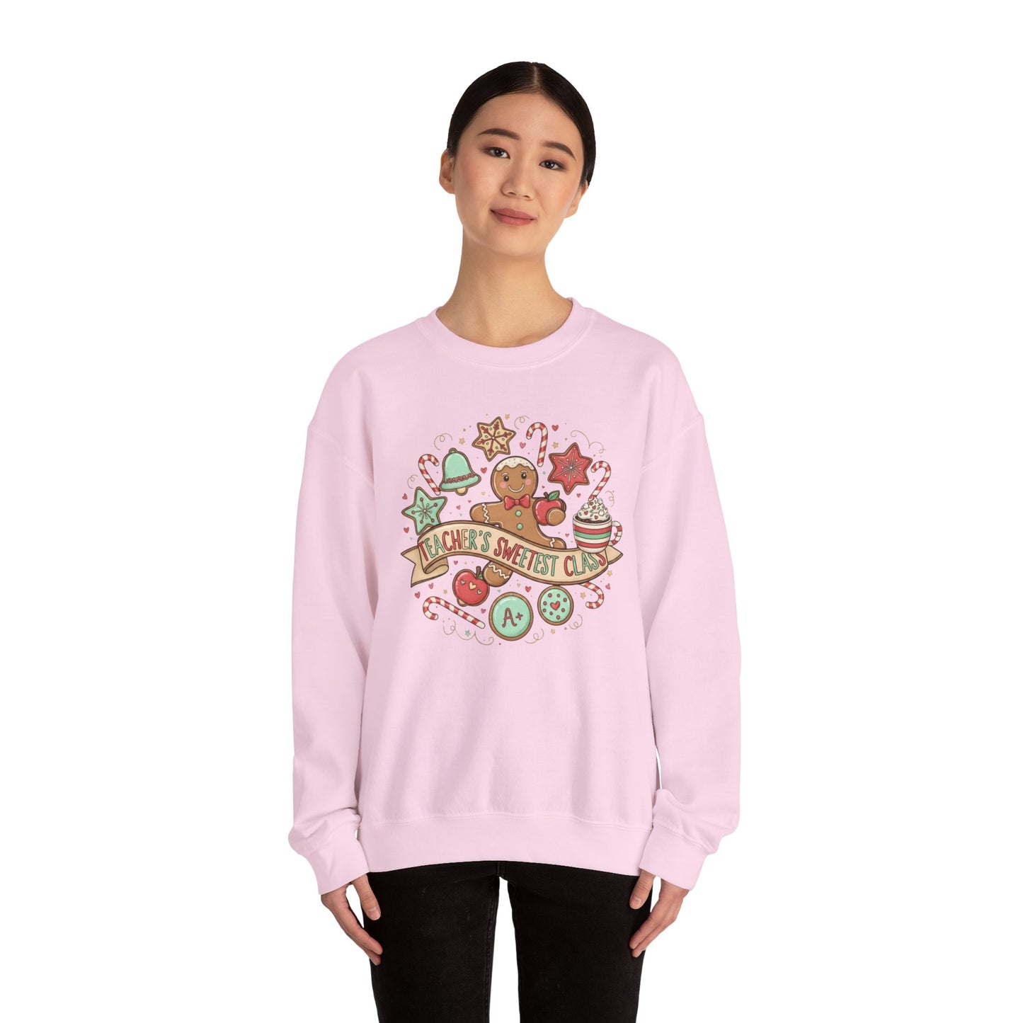 Holiday Baking Crewneck Sweatshirt — 'Baker’s Society' Gingerbread Cookie Design