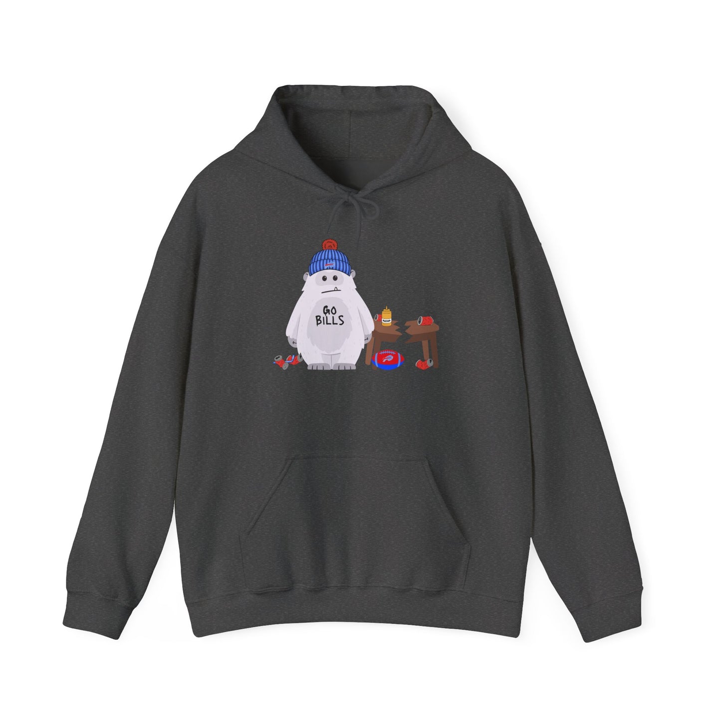 Snowman 'Buffalo Yeti' Holiday Hoodie — Cute Winter Sweatshirt
