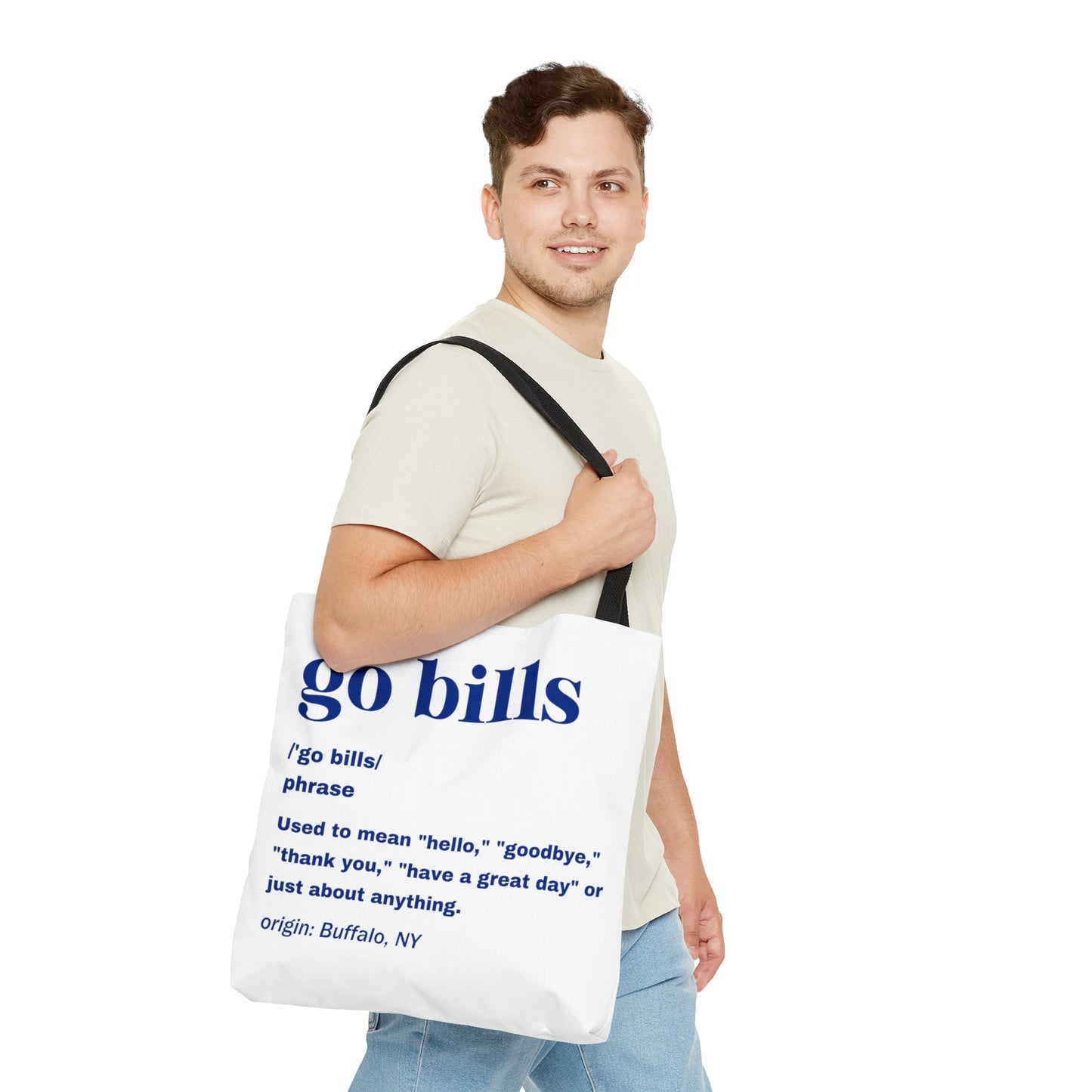 Go Bills Definition Blue Tote Bag (AOP)