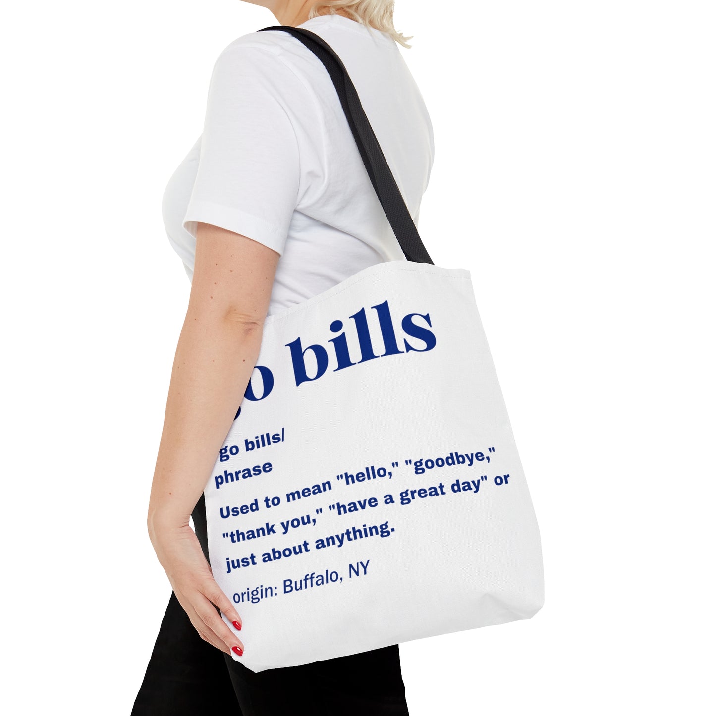 Go Bills Definition Blue Tote Bag (AOP)