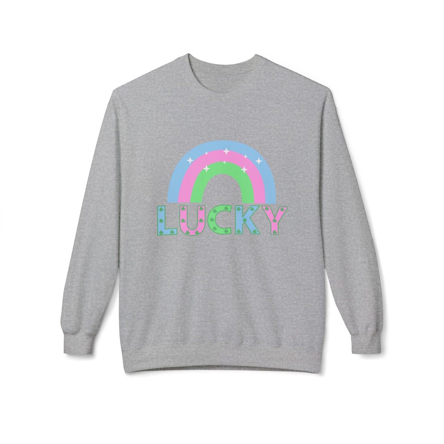 Lucky Unisex Midweight Softstyle Fleece Crewneck Sweatshirt